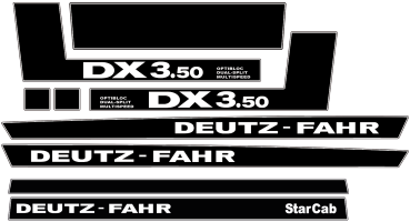 Deutz Fahr DX 3.50 Dekorsatz (mit Kabinenaufbau)